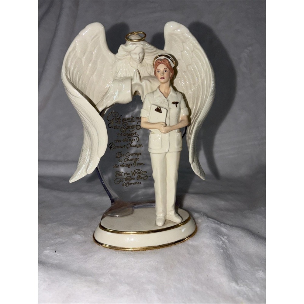Vtg 2001 Bradford Exchange Angel of Compassion Nurse Figurine First Issue J3738
